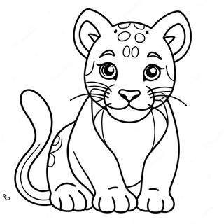 Pagina Para Colorir Do Filhote De Puma Brincalhao 113655-49647