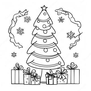 Pagina Para Colorir Arvore De Natal Preppy Festiva 113809-49764