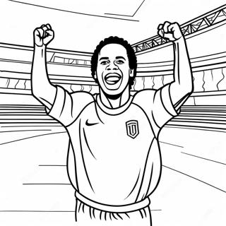 Pagina Para Colorir Do Ronaldinho Celebrando Um Gol 113888-49828