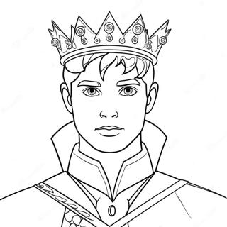 Principe Magico Com Uma Coroa Pagina Para Colorir 113966 49890