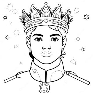 Principe Magico Com Uma Coroa Pagina Para Colorir 113966 49891