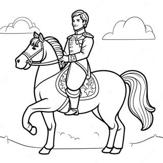 Principe Nobre Montando Um Cavalo Pagina Para Colorir 113967-49895