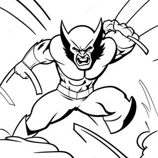 Wolverine Ataque Feroz Pagina Para Colorir 113990-49901