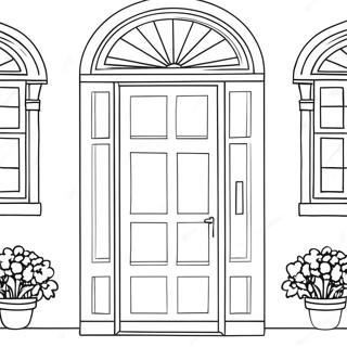 Portas Páginas para Colorir