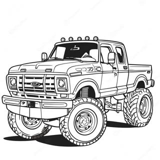 Pagina Para Colorir Caminhao Ford Com Pneus Grandes 114248-50113