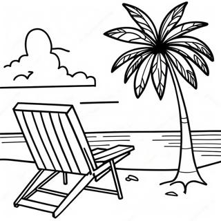 Pagina Para Colorir De Uma Cena Colorida Da Praia Jamaicana 114271-50124