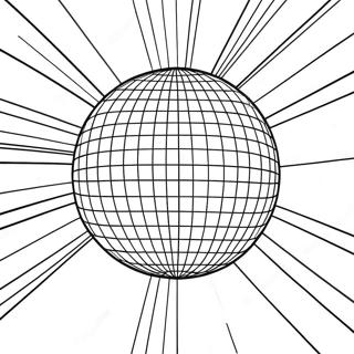 Pagina Para Colorir De Uma Bola De Disco Brilhante 114323-50161