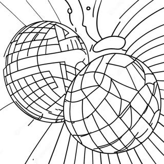 Pagina Para Colorir De Uma Bola De Disco Brilhante 114323-50164
