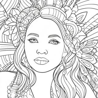 Dia Da Mulher Páginas para Colorir