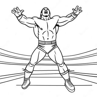 Pagina Para Colorir Do Lutador Da Wwe Pulando Em Cima Do Oponente 114450-50262