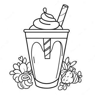 Pagina Para Colorir De Milkshake Delicioso Com Chantilly 114479-50293