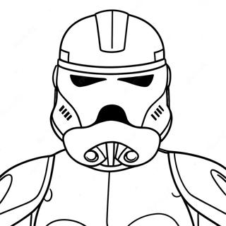 Clone Trooper Arc Trooper Páginas para Colorir