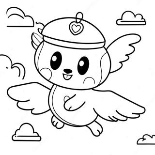 Pagina Para Colorir Do Cappy Voando Pelo Ceu 114865-50581