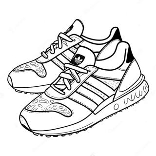 Pagina Para Colorir Dos Tenis De Corrida Adidas 115047-50729