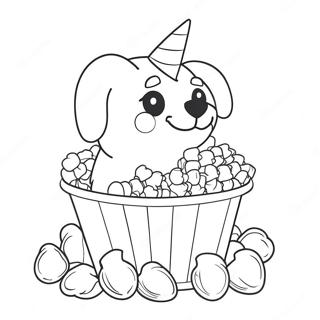 Puppycorn Páginas Para Colorir