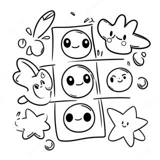 Pagina Para Colorir Personagens Fofos Do Jogo Da Velha 115150-50810