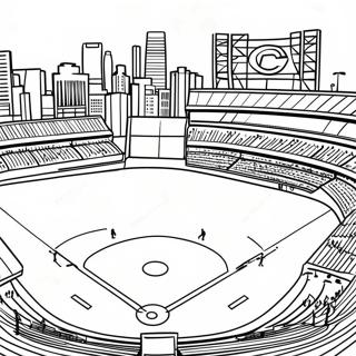 Pagina Para Colorir Do Campo De Beisebol Dos Chicago Cubs 115229-50873