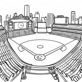 Pagina Para Colorir Do Campo De Beisebol Dos Chicago Cubs 115229-50875