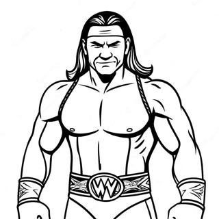 Pagina Para Colorir Do Lutador Wwe Divertido 115384-50996