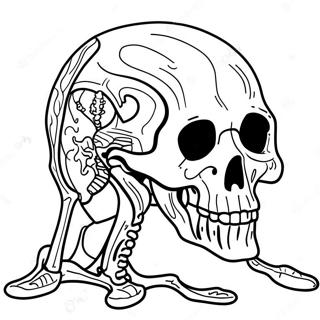 Pagina Para Colorir Do Esqueleto Aventureiro De Ossos Secos 115512 51089