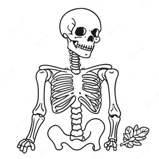 Pagina Para Colorir Do Esqueleto Aventureiro De Ossos Secos 115512 51092