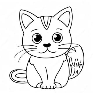 Pagina Para Colorir Crianca Gato Curiosa 115848-51354