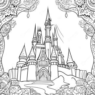 Pagina Para Colorir De Castelo Da Disney Intricado 116002 51474