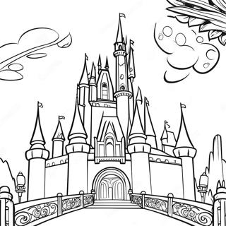 Pagina Para Colorir De Castelo Da Disney Intricado 116002 51475