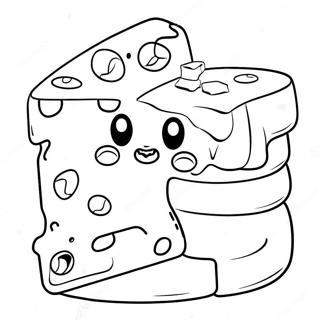 Pagina Para Colorir De Personagem De Queijo De Desenho Animado Fofo 116027 51490