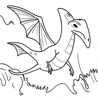 Pagina Para Colorir De Pterodactilo Creepy Voando 116183-51616