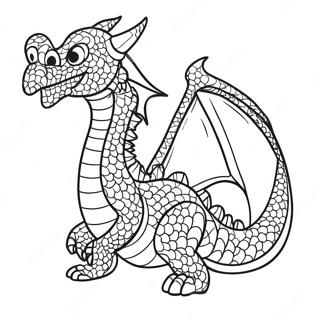 Pagina Para Colorir Do Modelo De Fantoche De Dragao 116361-51739