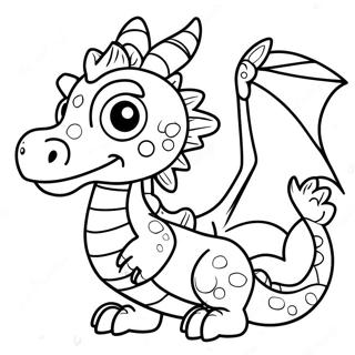 Pagina Para Colorir Do Modelo De Fantoche De Dragao Colorido 116362-51741