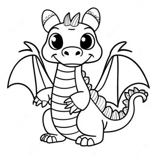 Pagina Para Colorir Do Modelo De Fantoche De Dragao Colorido 116362-51742