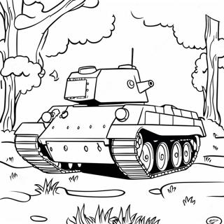 Tanque Da Segunda Guerra Mundial Páginas Para Colorir