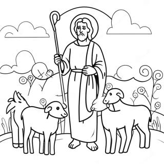 Pagina Para Colorir Do Bom Pastor 116439 51798