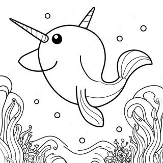 Não Quite Narwhal Páginas Para Colorir