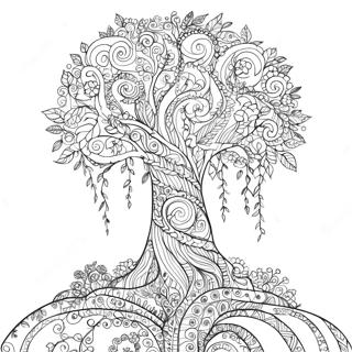 Pagina Para Colorir Arvore Da Vida Intricada 116748-52212