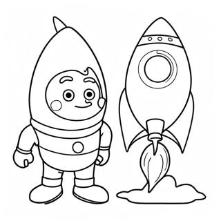 Pagina Para Colorir Jimmy Neutron Com Foguete 116773-52225