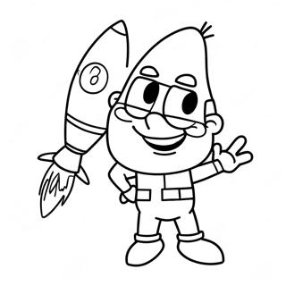 Pagina Para Colorir Jimmy Neutron Com Foguete 116773-52226