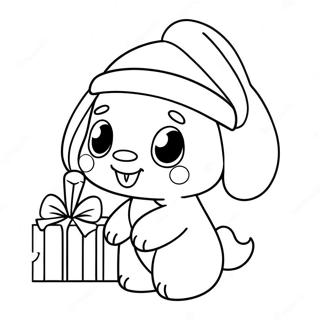 Pagina Para Colorir Do Cinnamoroll Com Chapeu De Papai Noel 116824-52265