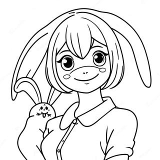 Pagina Para Colorir Da Touka Kirishima Com Mascara De Coelho 116851-52290