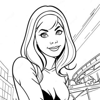 Gwen Stacy Páginas Para Colorir