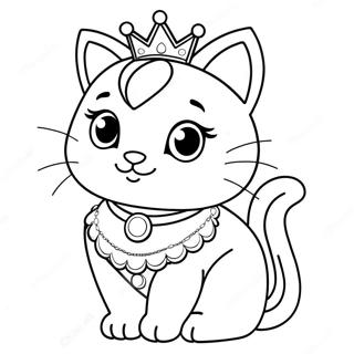 Pagina Para Colorir Da Princesa Gatinha 117030-52424