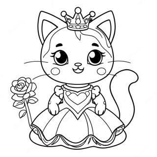 Pagina Para Colorir Da Princesa Gatinha Brilhante 117031-52425