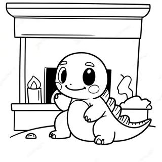 Charmander Ao Lado Da Lareira Pagina Para Colorir 117058-52453