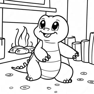 Charmander Ao Lado Da Lareira Pagina Para Colorir 117058-52454