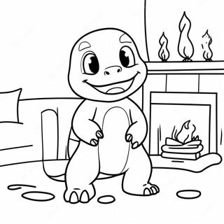 Charmander Ao Lado Da Lareira Pagina Para Colorir 117058-52455