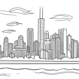 Pagina Para Colorir Do Horizonte De Chicago 117158-52516