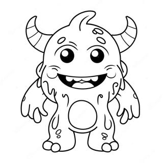 Pagina Para Colorir De Monstro De Desenho Animado Fofo 117339 52662