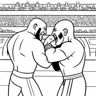 Pagina Para Colorir De Uma Luta Pelo Campeonato Da Wwe 117468 52762